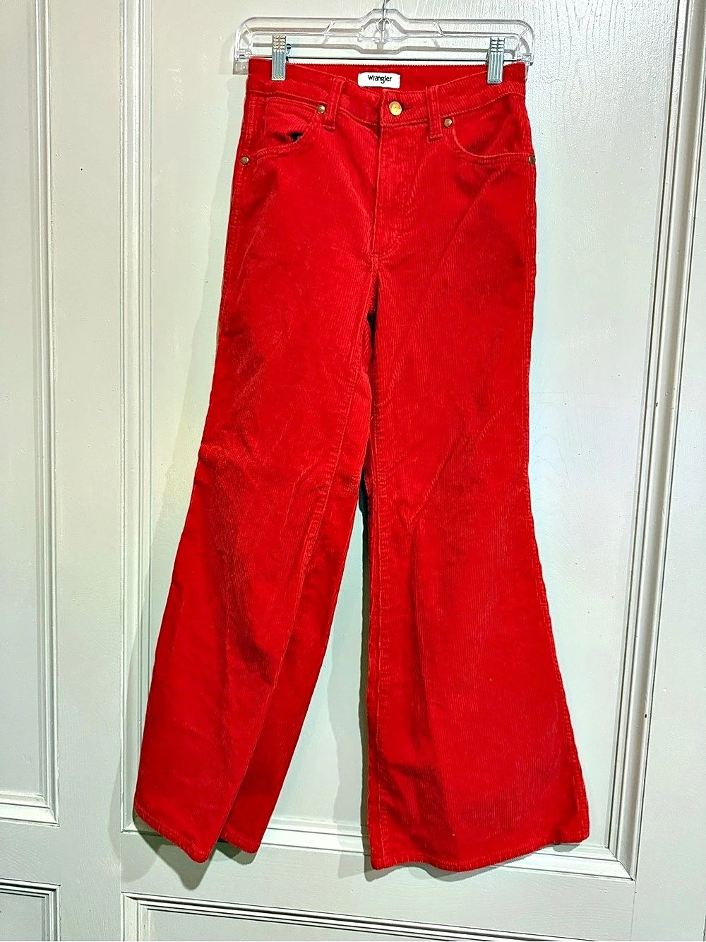 Wrangler Fierce Flare Corduroy Pants Red